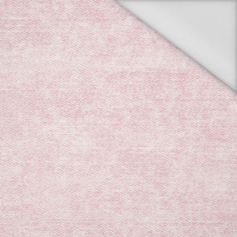 ROZŘEZANÝ JEANS (světle růžový) - tkanina voděodolná