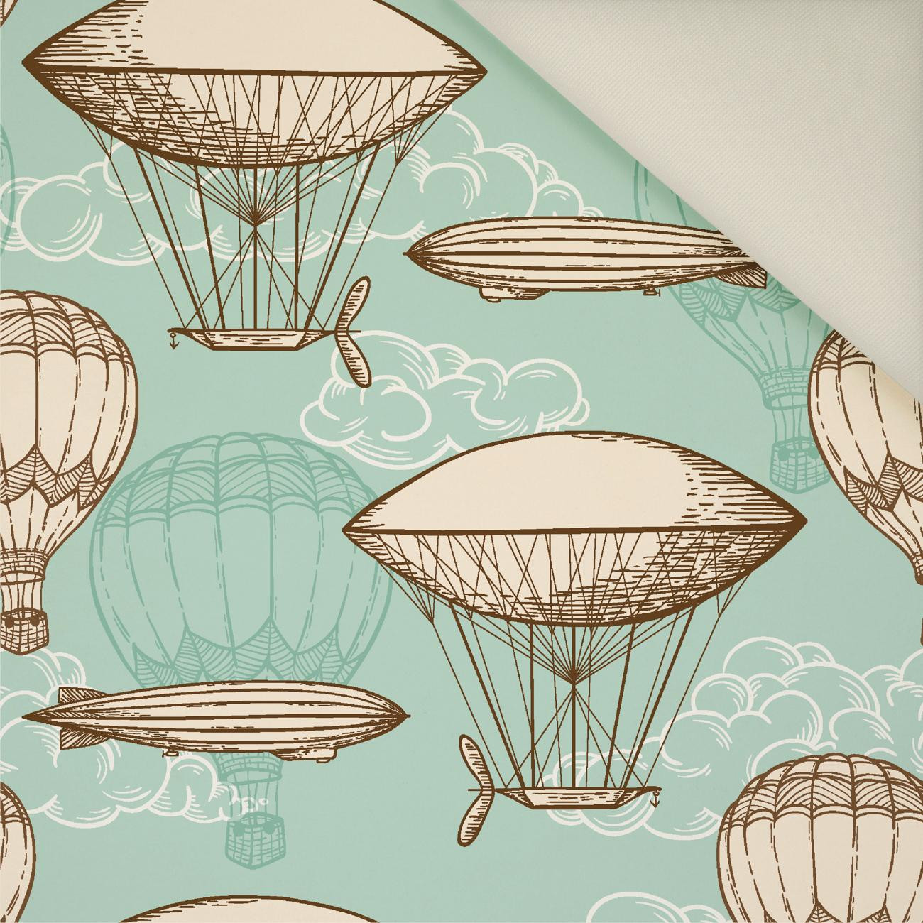 LÉTAJÍCÍ BALONY- Potahový velur