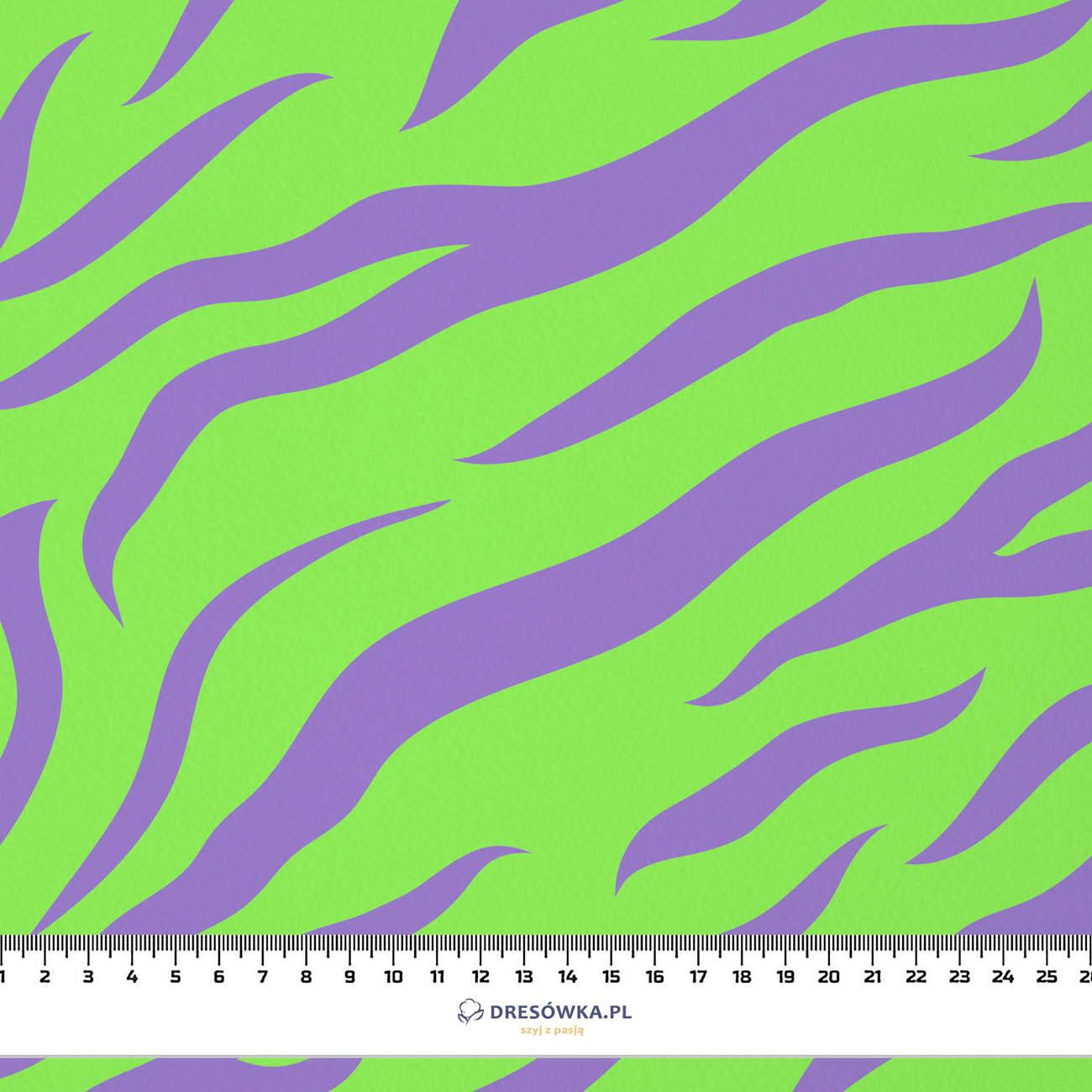 NEON ZEBRA VZ.2 - tkanina bawełniana