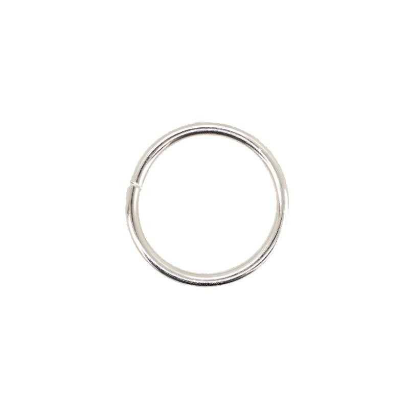 Kovový kroužek 25 mm - stříbrný
