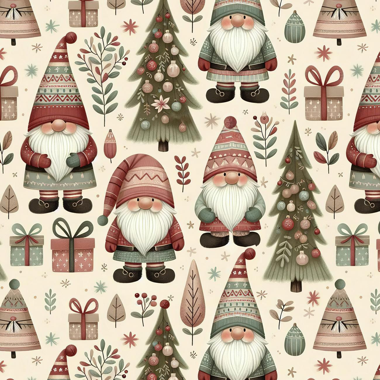 GNOMES CHRISTMAS WZ.1 - Jersey wiskozowy