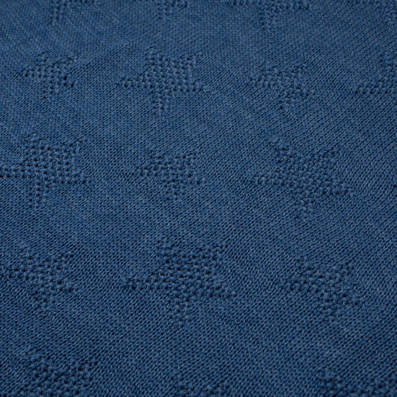 DEKA (HVĚZDY) / jeans S - tenký panel pletený