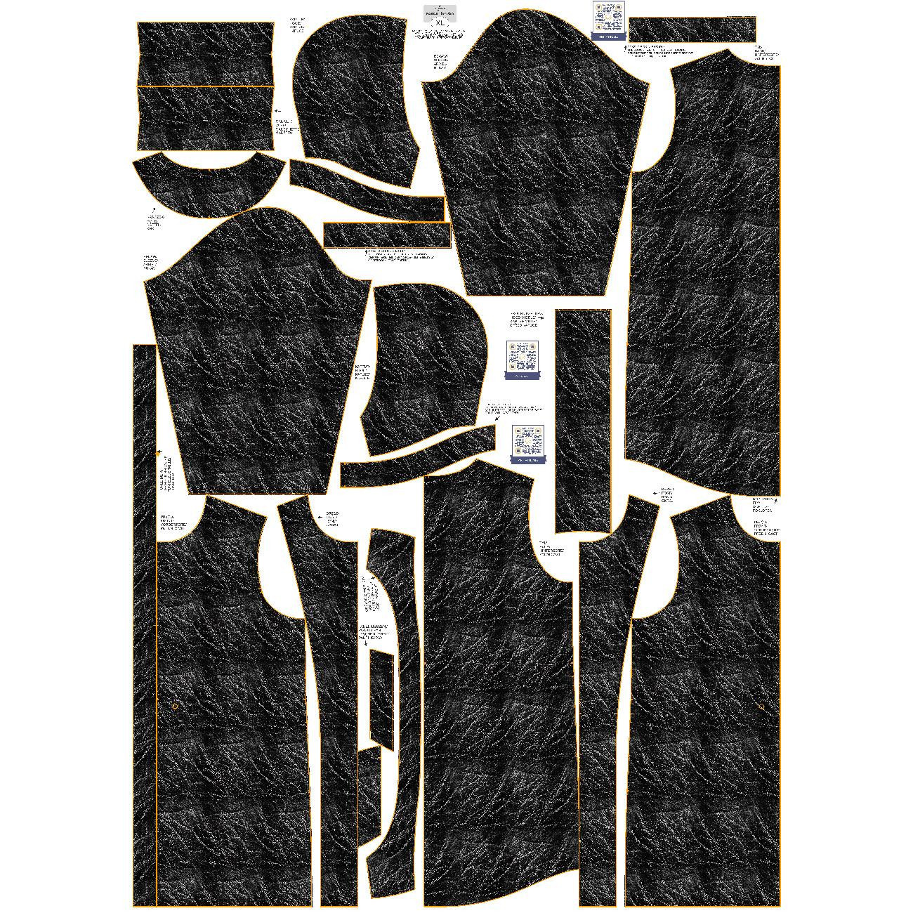 DÁMSKÁ BUNDA PARKA (ANNA) -  LEATHER PATTERN WZ.2 - softshell