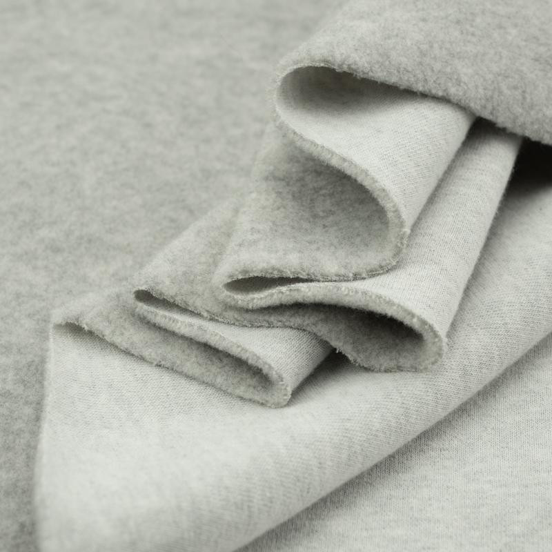 MELÍR SVĚTLE ŠEDÝ - bavlněný fleece