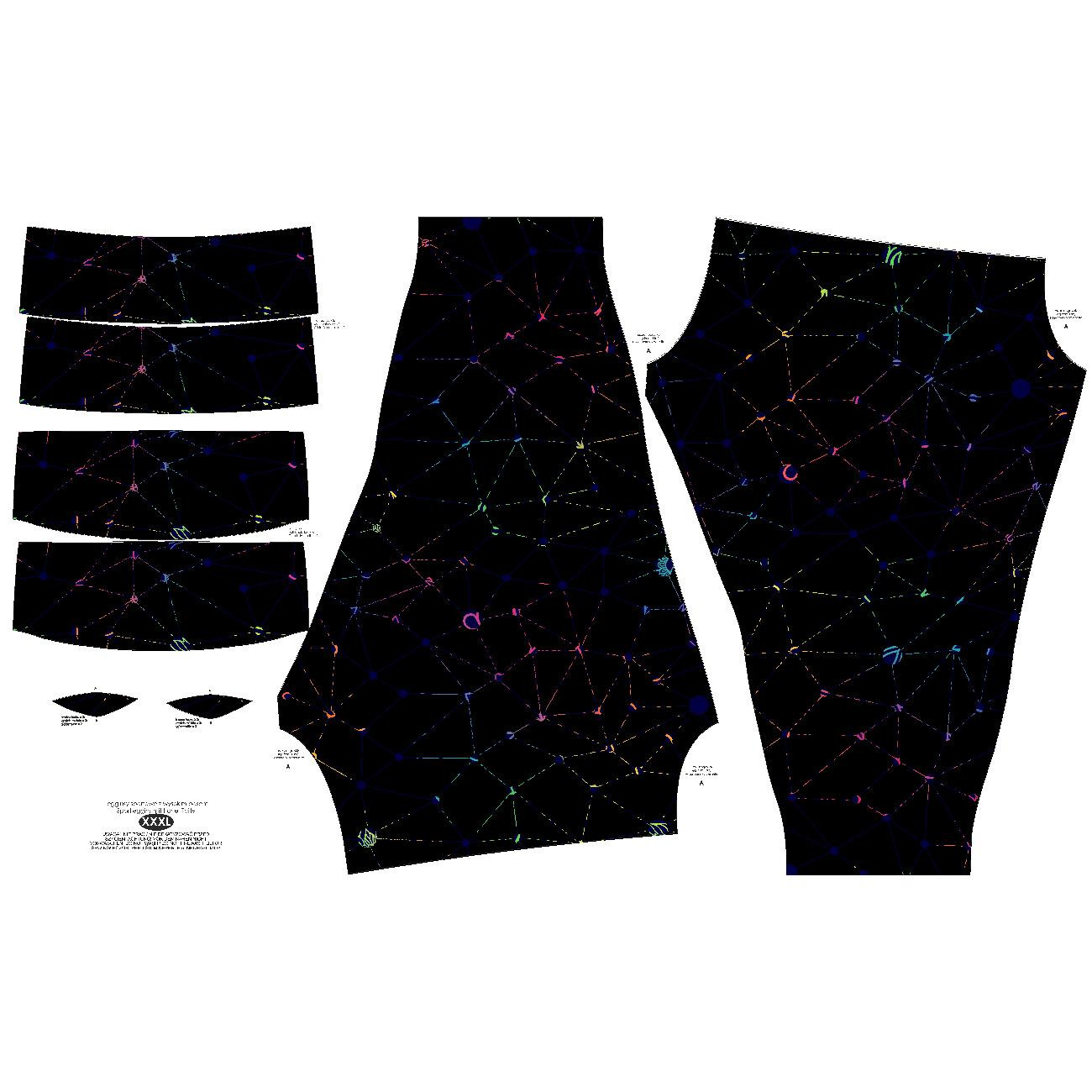 Sportovní legíny -  NEON SPINNENNETZ