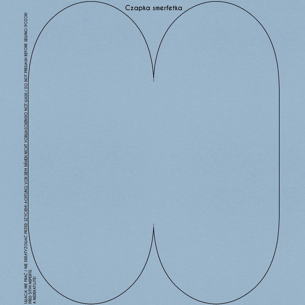 ČEPICE “Šmoulinka” - B-06 - SERENITY / blankytná modrá / Velikost na výběr