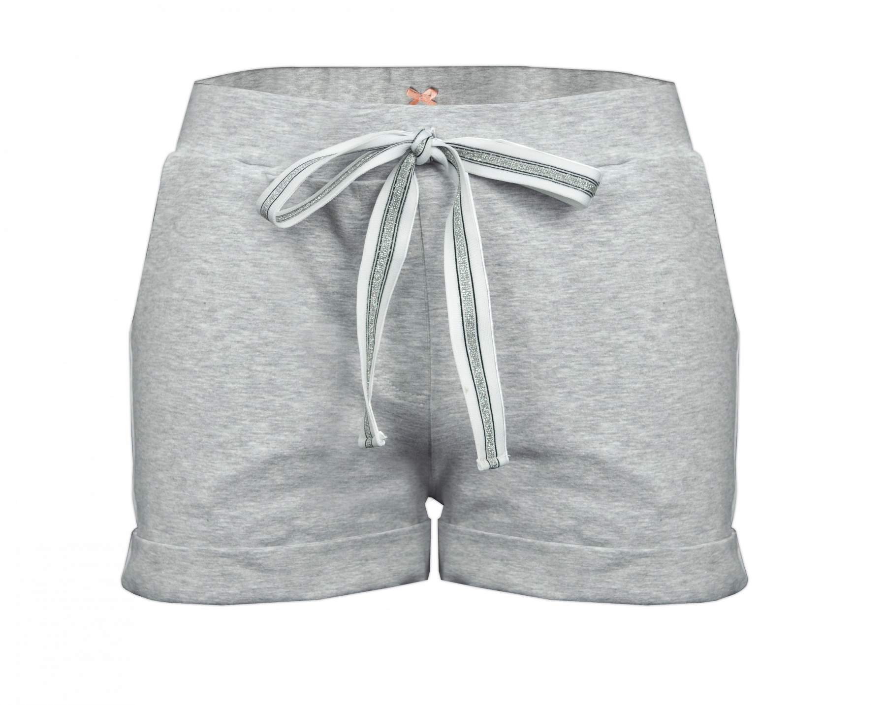 Dámské šortky  - melír světlo šedivý L-XL