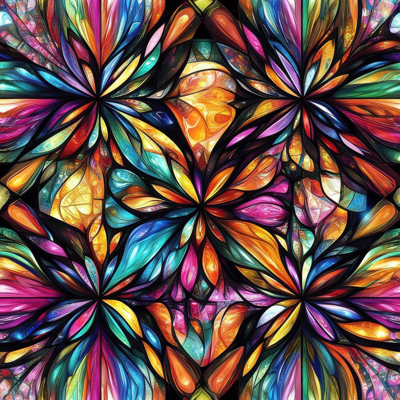 STAINED GLASS WZ. 15- Slub Weave
