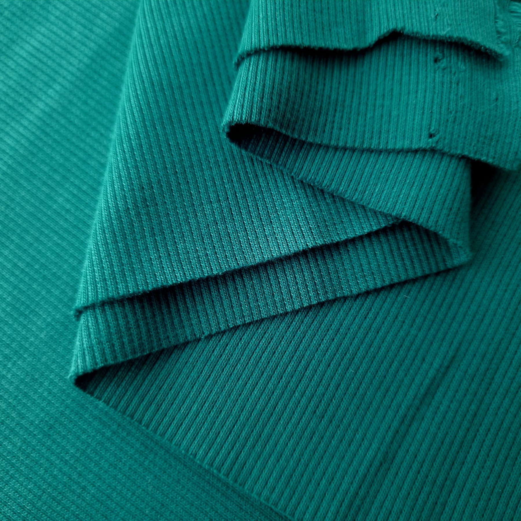 Pletenina žebrovaná - TRANSFORMATIVE TEAL (D-247)