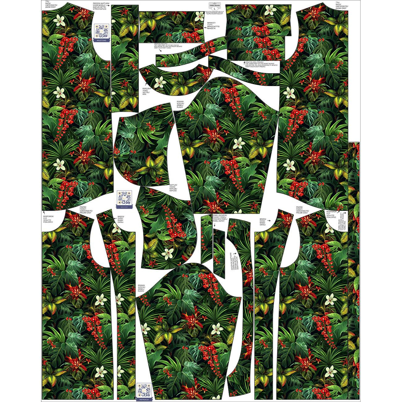 DÁMSKÁ BUNDA PARKA (ANNA) - WILD JUNGLE wz.10 - softshell