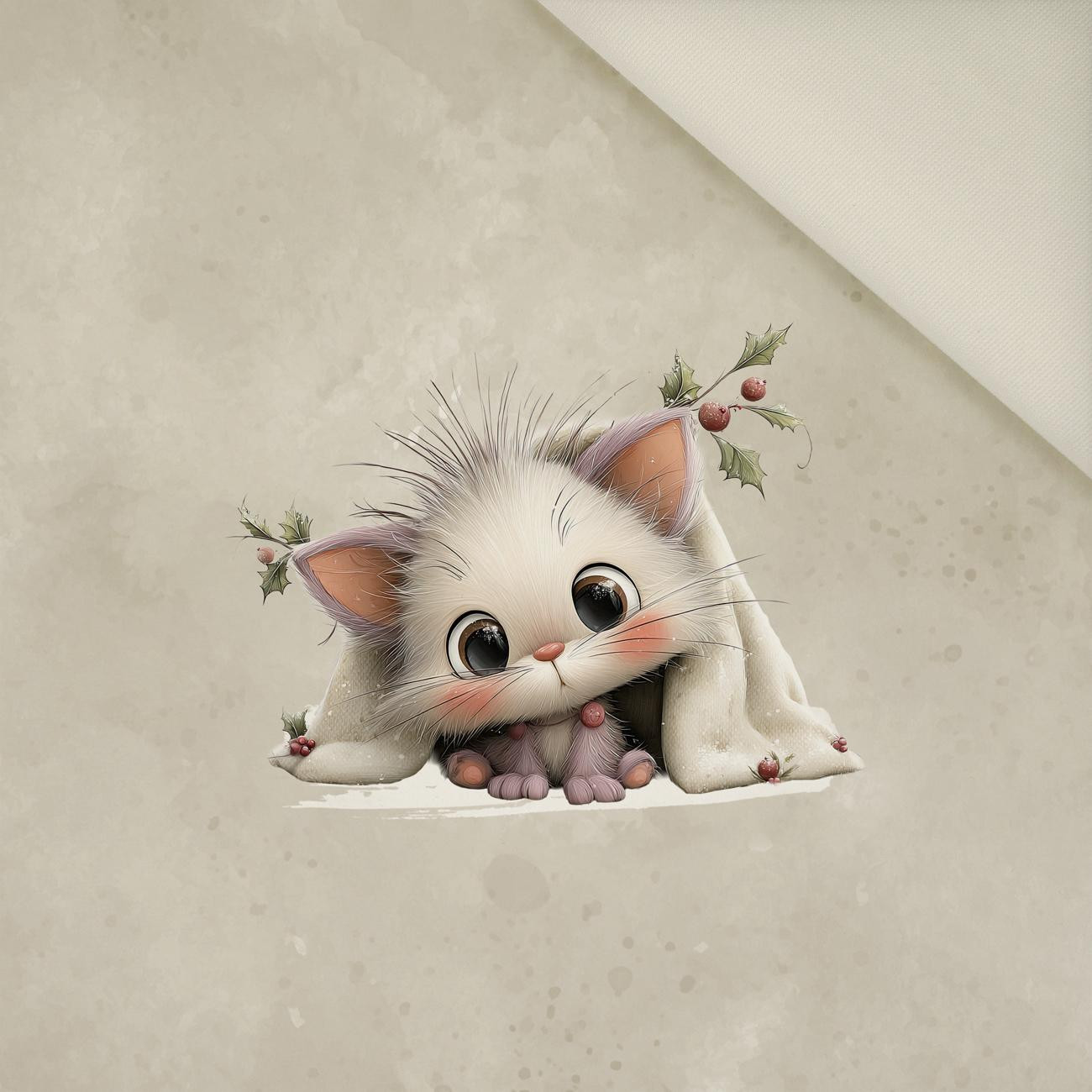 WINTER ANIMALS wz.14 - panel (60cm x 50cm)  Potahový velur 