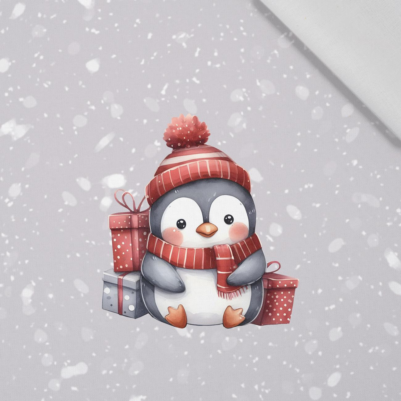 WINTER ANIMALS wz.17 - panel (60cm x 50cm)  bavlněná tkanina