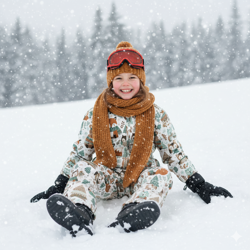 WINTER ANIMALS WZ.1 - Jersey wiskozowy