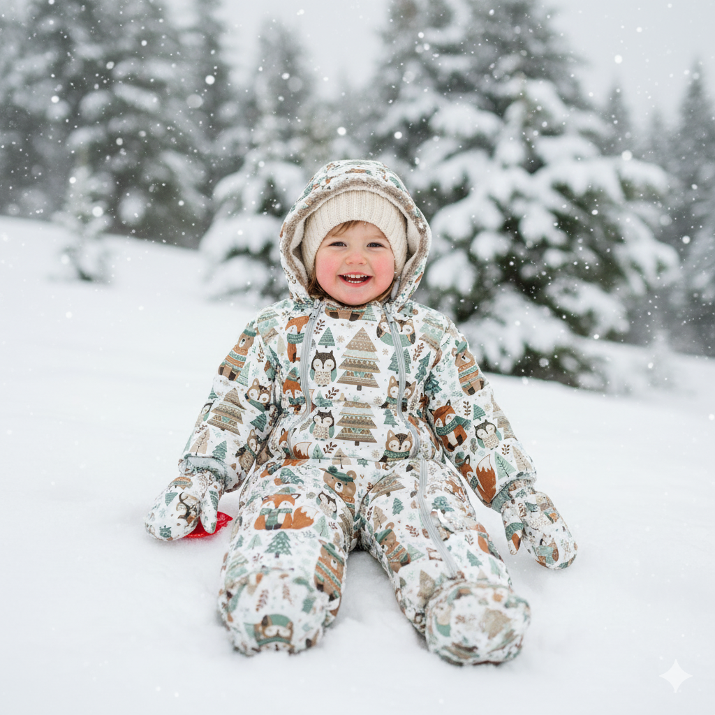 WINTER ANIMALS WZ.1 - Jersey wiskozowy