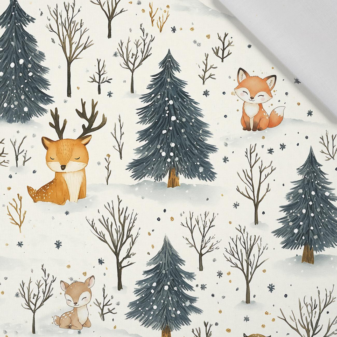WINTER ANIMALS WZ.2 - tkanina bawełniana