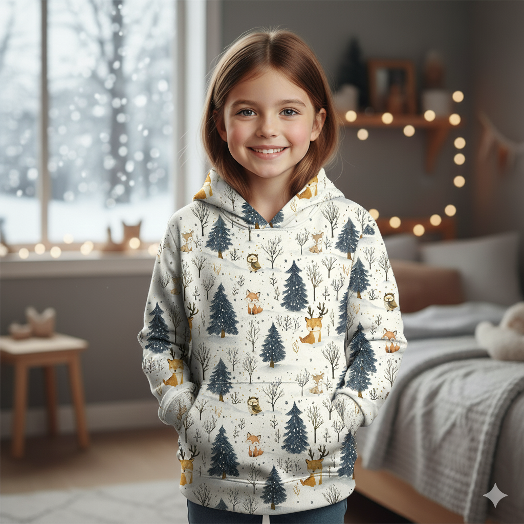 WINTER ANIMALS WZ.2 - Jersey wiskozowy