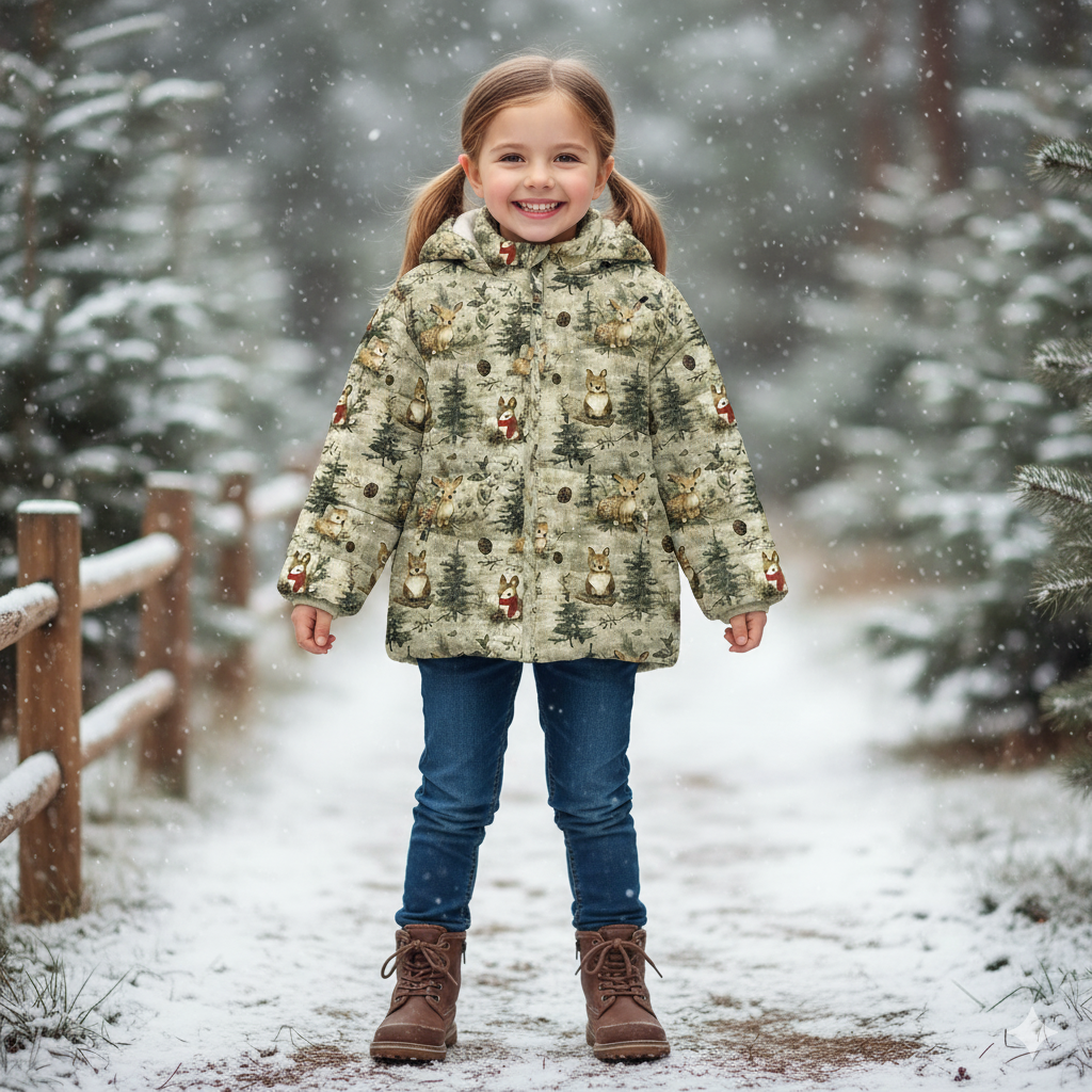 WINTER ANIMALS WZ.3 - Jersey wiskozowy