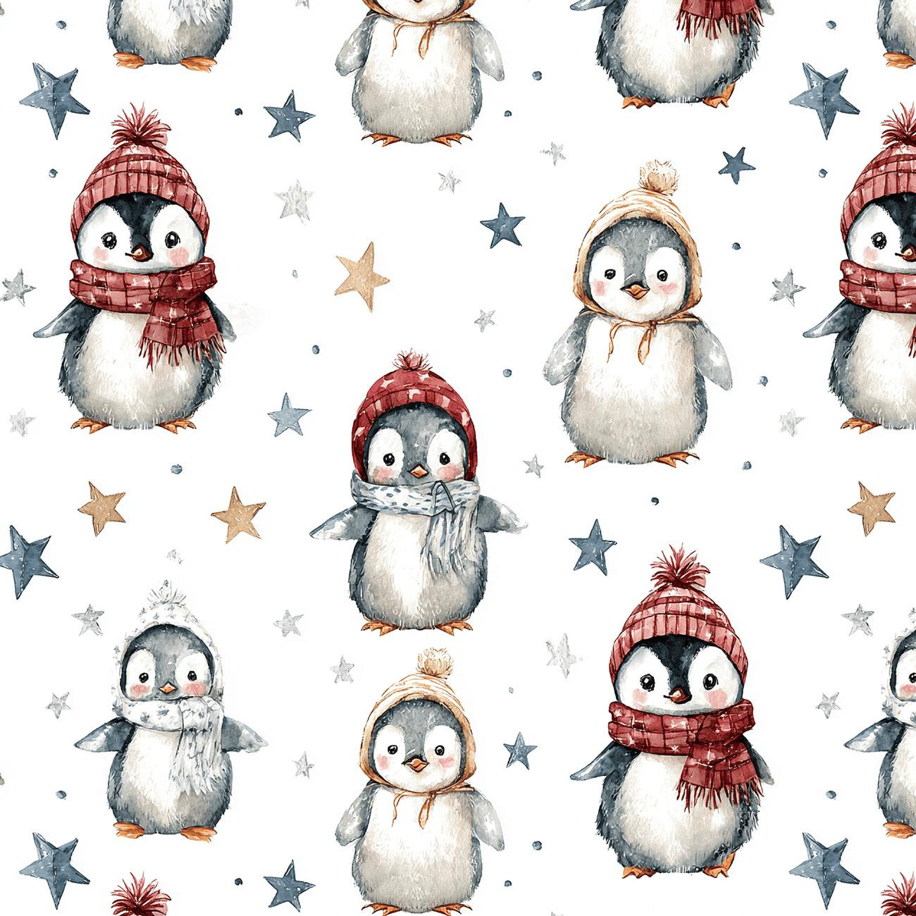 WINTER ANIMALS WZ.4 - Jersey wiskozowy