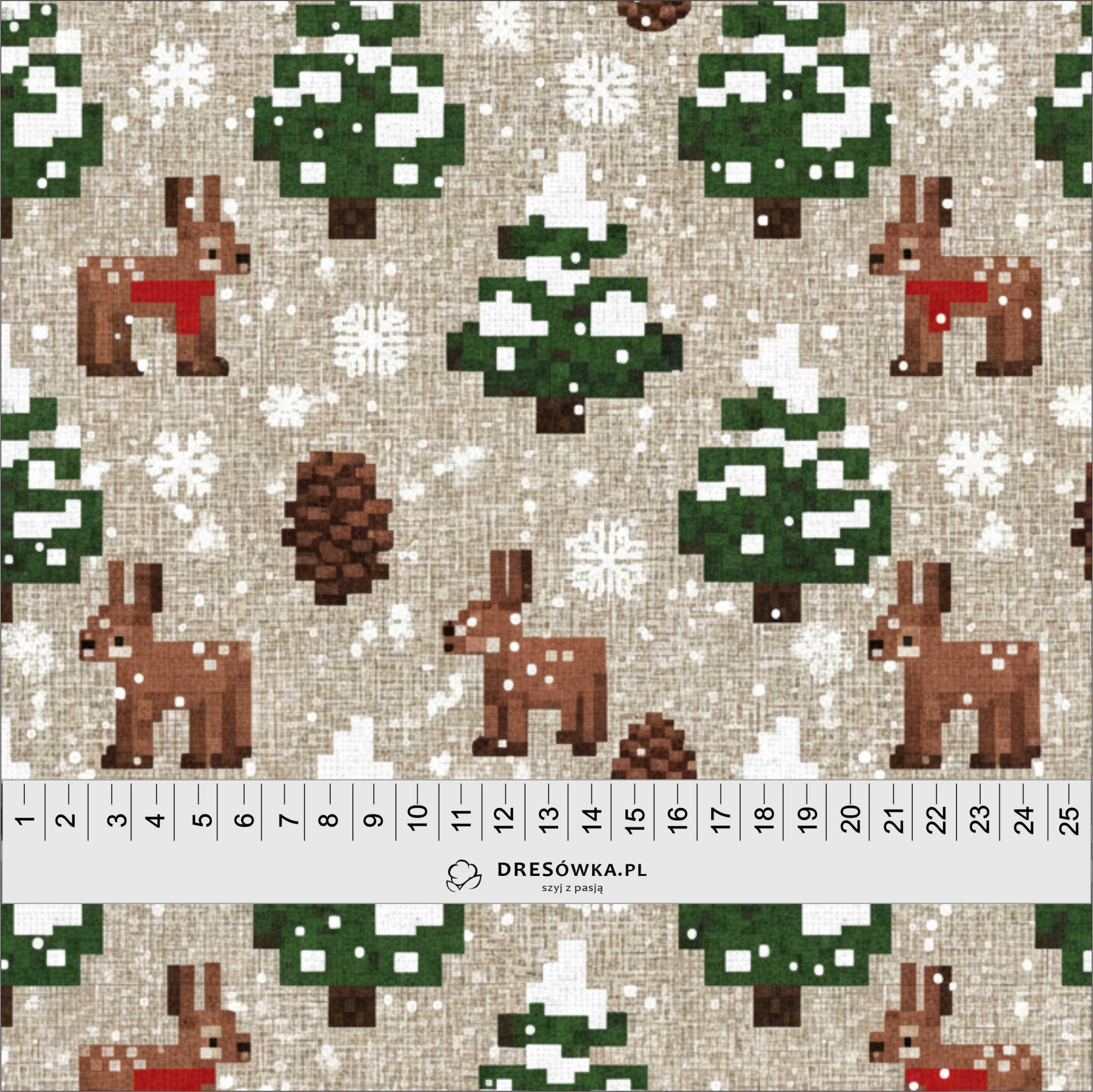 WINTER PIXEL WZ.1 - Jersey wiskozowy