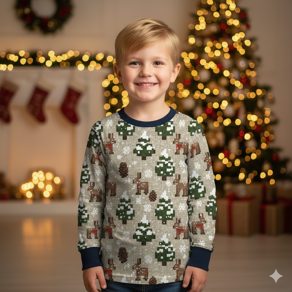 WINTER PIXEL WZ.1 - Jersey wiskozowy