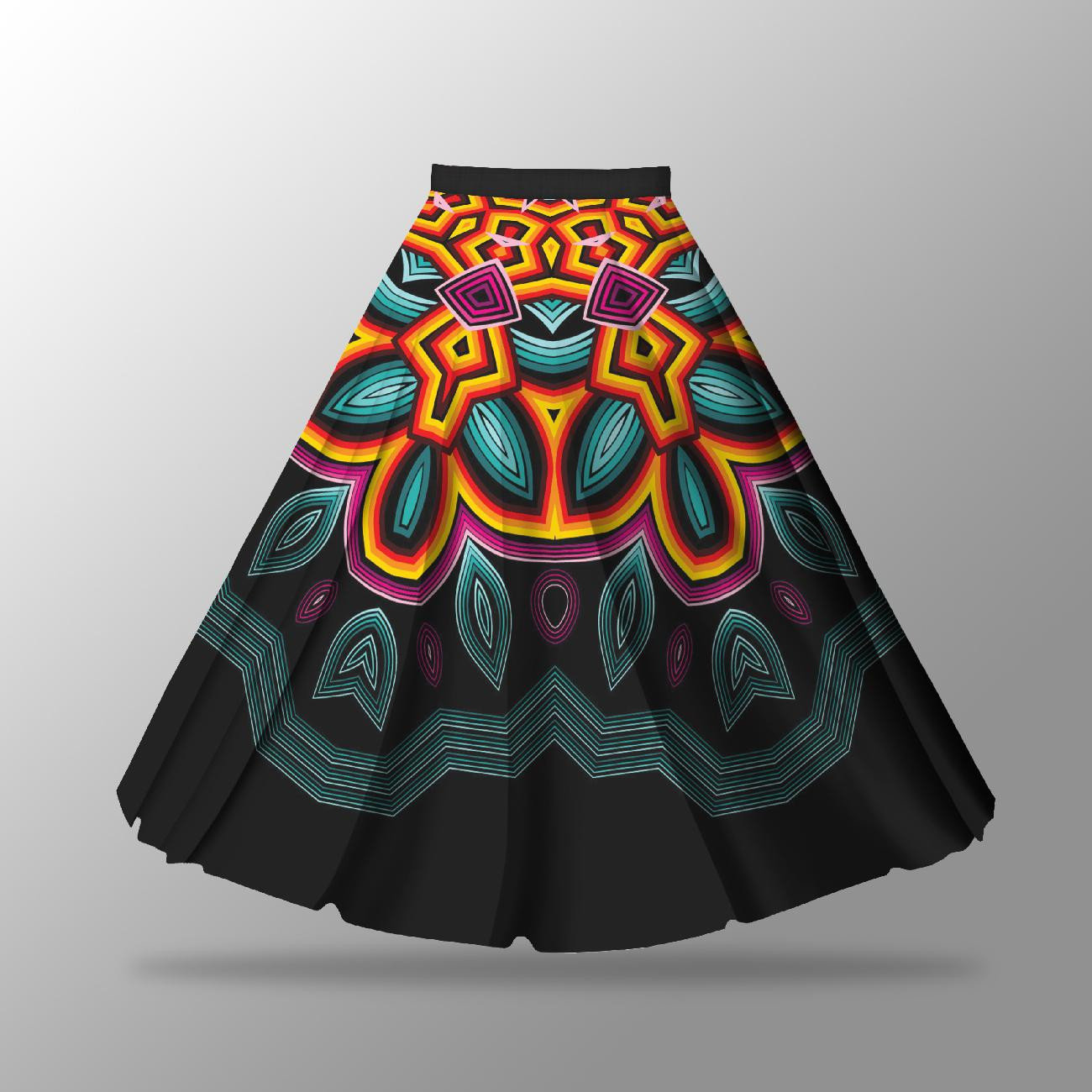 COLORFUL MANDALA - panel kalhot "MAXI"