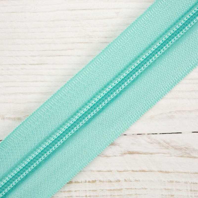 Stuha pro spirální zip 5mm aqua - 533