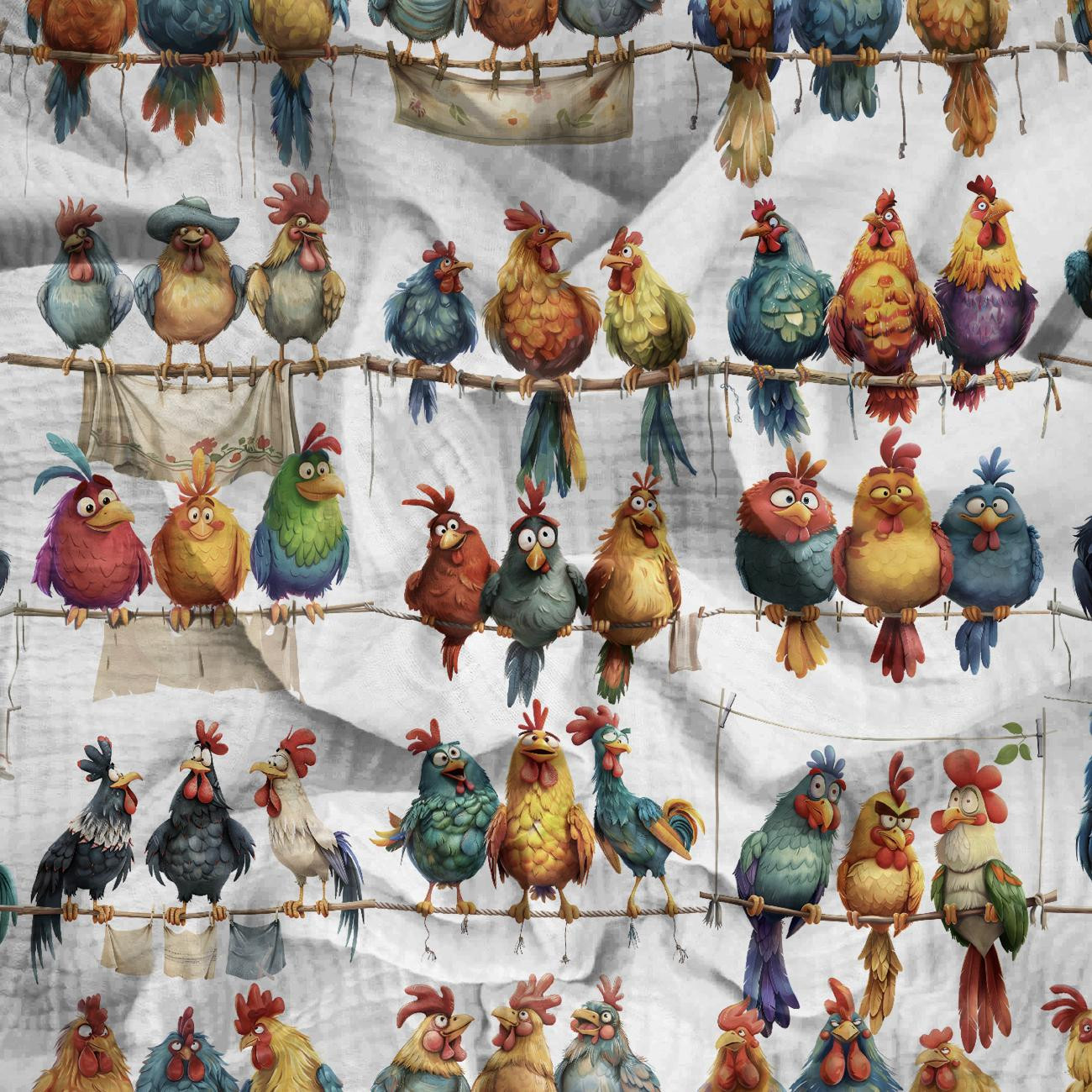 ANIMALS WZ.10 - Mušelín bavlněný ANIMALS WZ.10 - Mušelín bavlněný