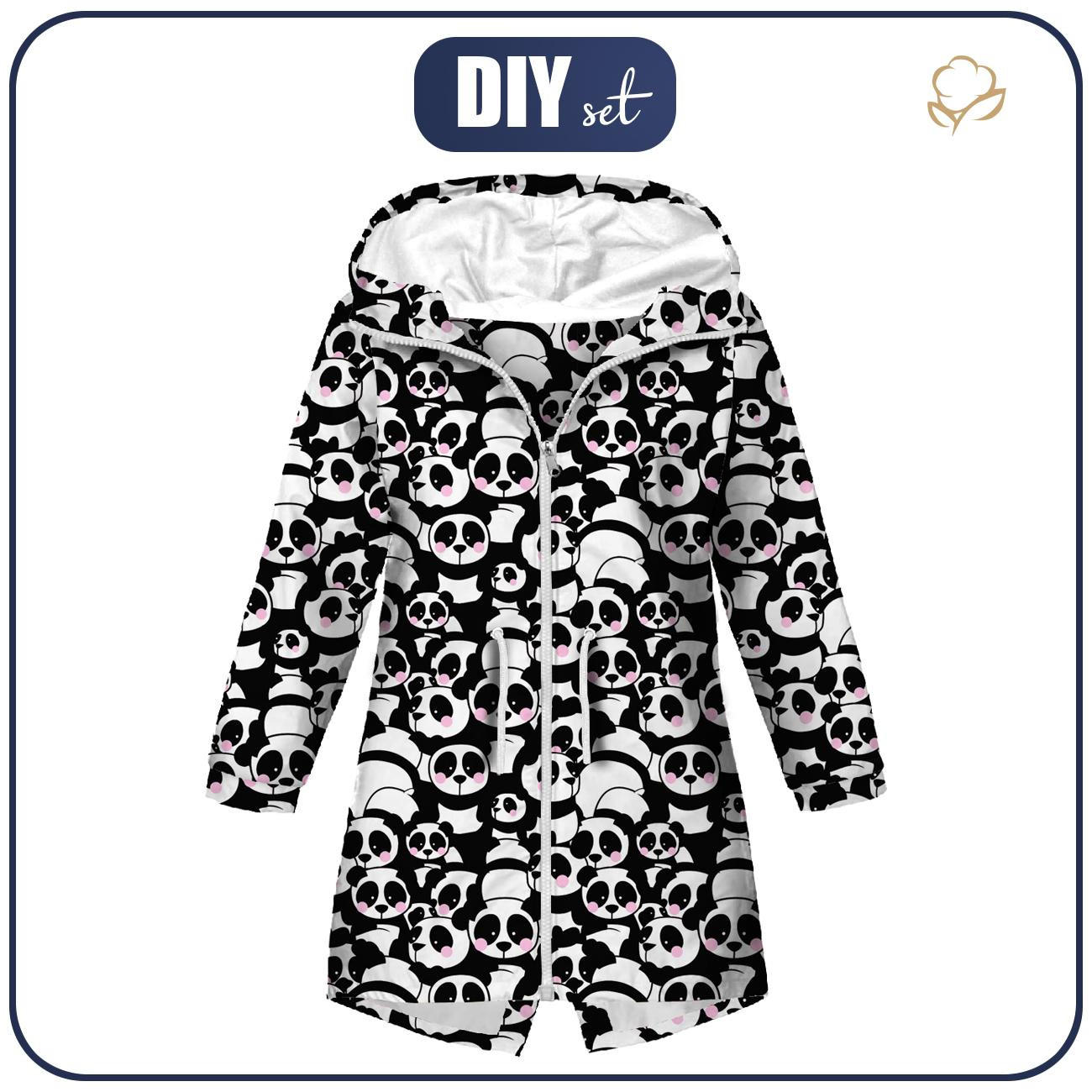DĚTSKÁ BUNDA PARKA (ARIEL) - PANDY / růžový - softshell