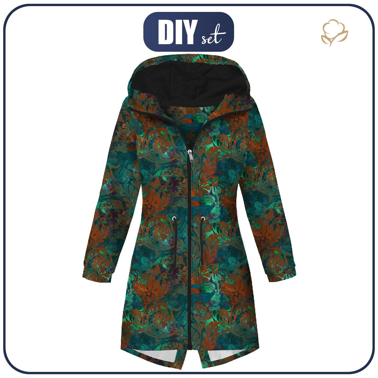 DÁMSKÁ BUNDA PARKA (ANNA) - FLORAL Vz. 4 - softshell