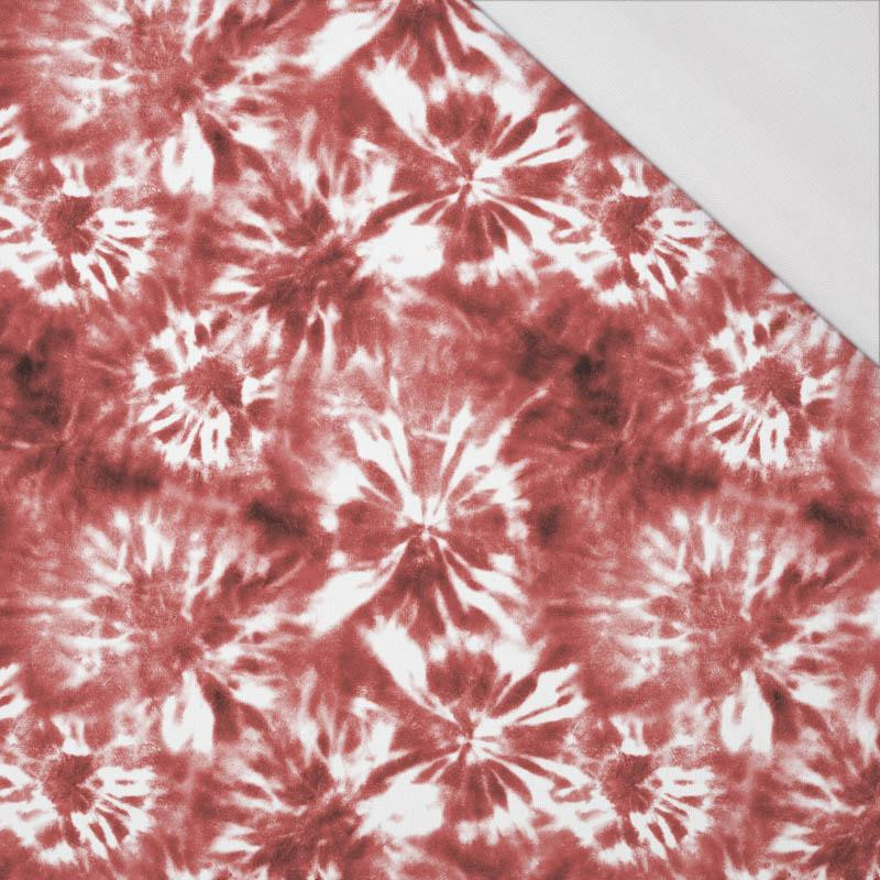 BATIK vz. 1 / červený - organický úplet single jersey s elastanem BATIK vz. 1 / červený - organický úplet single jersey s elastanem
