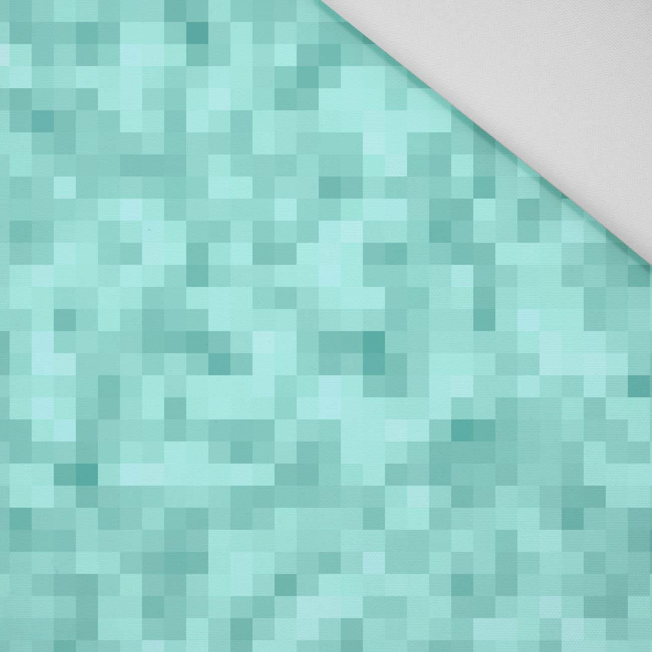 PIXELY Vz. 2 (AQUA) - tkanina HOME DECOR PREMIUM