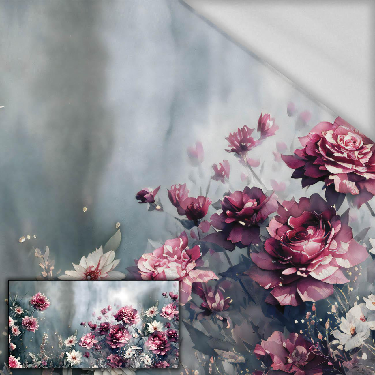 VINTAGE FLOWERS VZ. 4 - Paneel (80cm x 155cm) - Thermo lycra VINTAGE FLOWERS VZ. 4 - Paneel (80cm x 155cm) - Thermo lycra