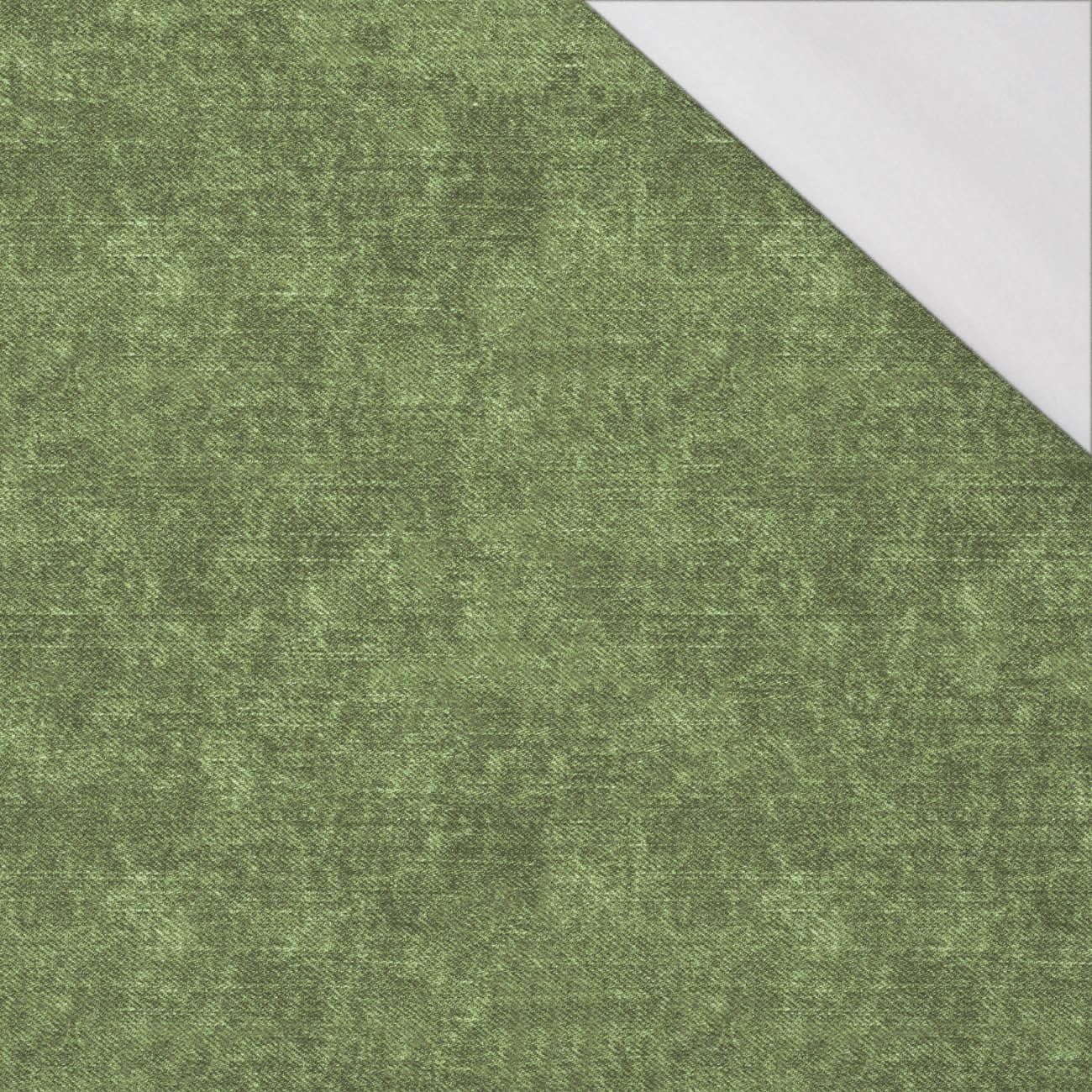 ACID WASH / olivová - organický úplet single jersey s elastanem ACID WASH / olivová - organický úplet single jersey s elastanem