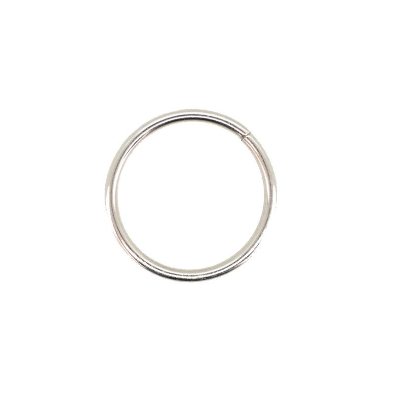 Kovový kroužek 30 mm - stříbrný