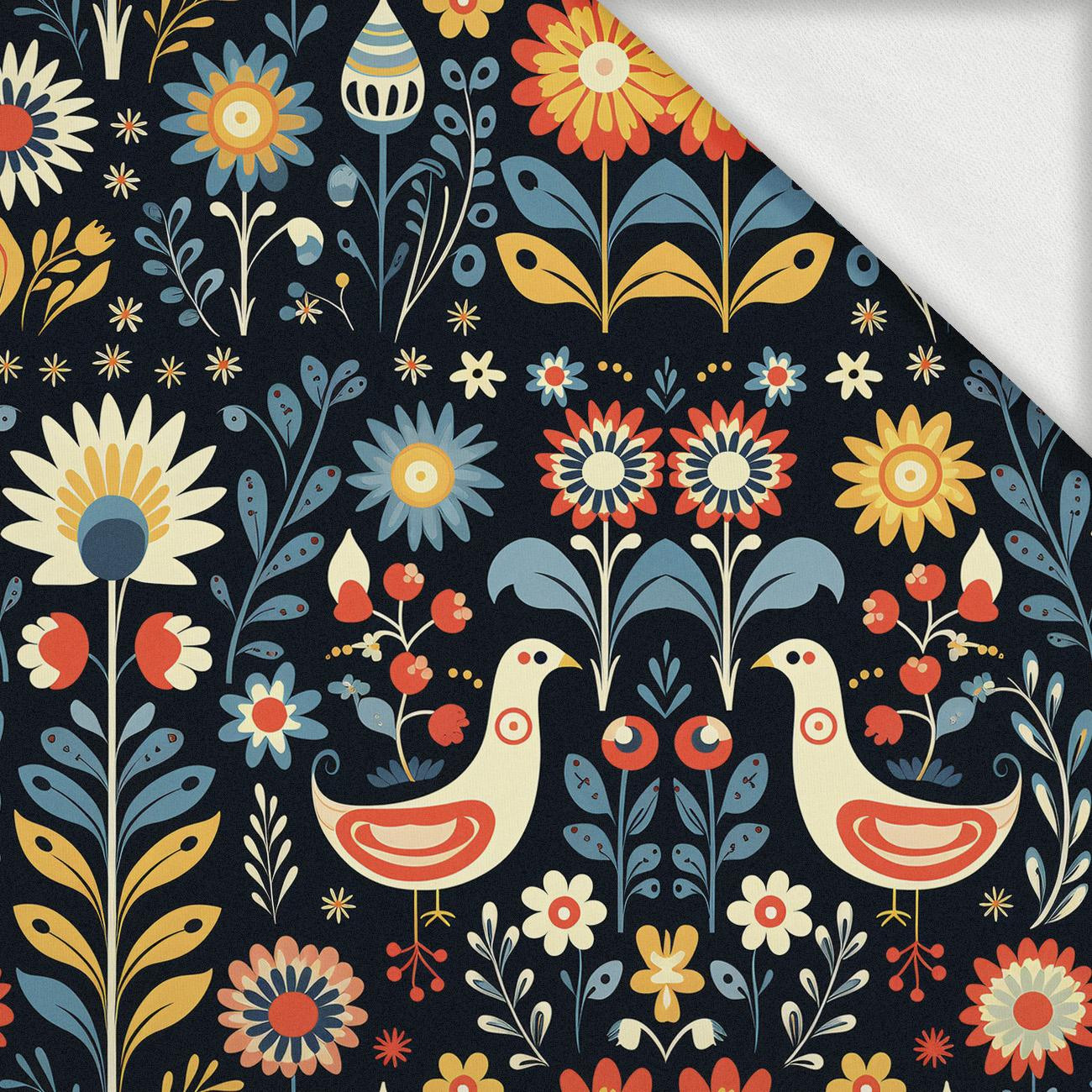 Folk Art wz.9 - teplákovina s elastanem ITY Folk Art wz.9 - teplákovina s elastanem ITY
