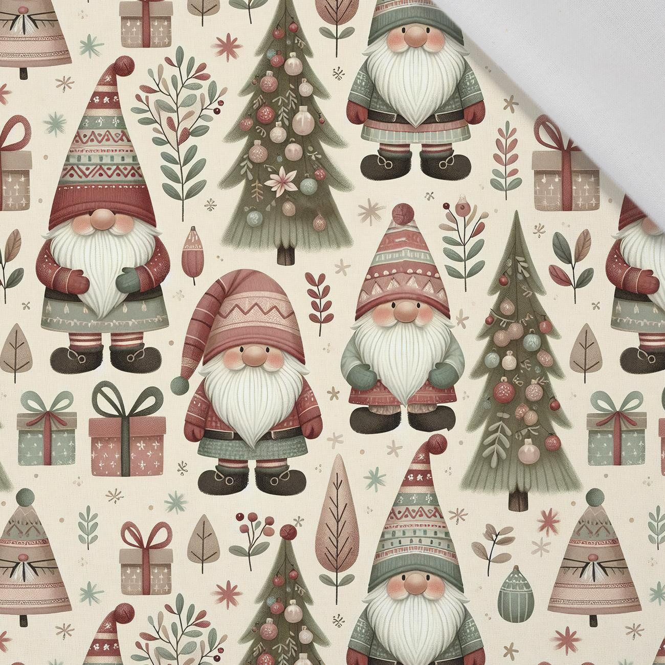 GNOMES CHRISTMAS WZ.1 - tkanina bawełniana GNOMES CHRISTMAS WZ.1 - tkanina bawełniana