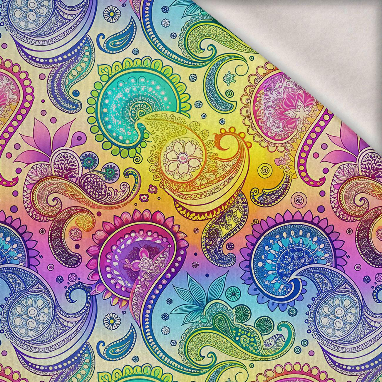 PAISLEY wz.16 - teplákovina počesaná s elastanem ITY PAISLEY wz.16 - teplákovina počesaná s elastanem ITY