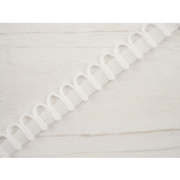 Krajková guma pruženka 18mm - bílá