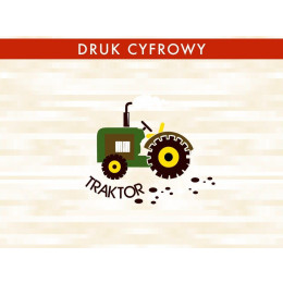 PANEL TRAKTOR ZELENÝ - single úplet TE210