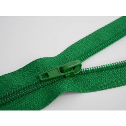 Spirálový zip 45cm dělitelný- zelený