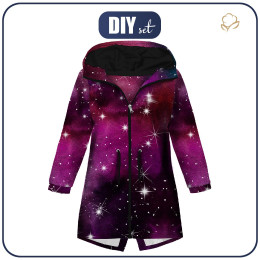 DĚTSKÁ BUNDA PARKA (ARIEL) - Akvarelová galaxie Vz. 8 - softshell