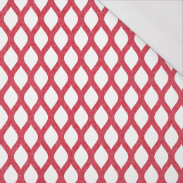 ČERVENÉ ŘETĚZY /bílý- organický úplet single jersey s elastanem 