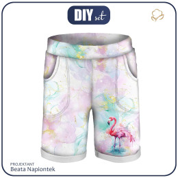 DĚTSKÉ ŠORTKY (RIO) - ALCOHOL PASTEL wz.1 - teplákovina