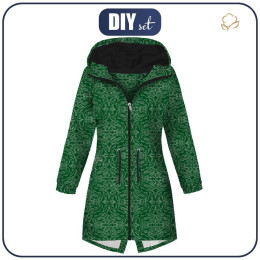 DÁMSKÁ BUNDA PARKA (ANNA) - DAMASCO / zelená - softshell