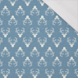 HLAVY SOBŮ / ACID WASH - modrý - organický úplet single jersey s elastanem 