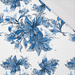 KVĚT VANILKY (CLASSIC BLUE) - organický úplet single jersey s elastanem 