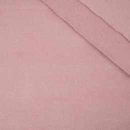 Růžově křemenný - Oboustranný bavlněný fleece