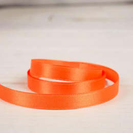 Saténová stuha 12 mm - neon oranžový