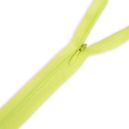 Spirálový zip skrytý nedělitelný 50cm - limetkově zelená