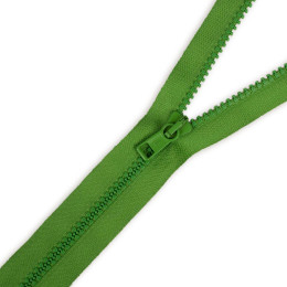Kostěný zip 60cm dělitelný- limetkově zelená